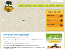 Tablet Screenshot of palmettoorganics.com